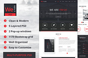 We.Make - Bootstrap 3 PSD Template