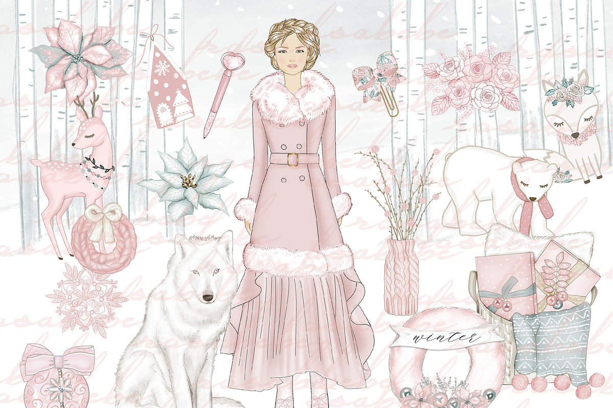 Winter clipart in Illustrations - product preview 8