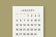 Calendar 2020 Planner Vintage Design