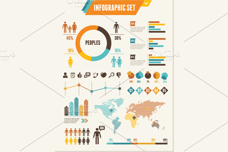 Infographics Elements. Vector in Illustrations - product preview 8