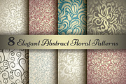 Set of 8 Floral elegant patterns