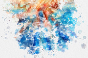 Abstract colorful watercolor backgro