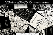 Modern B&W Business cards