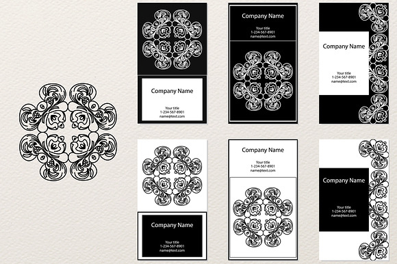 Modern B&W Business cards in Business Card Templates - product preview 1