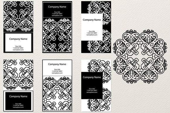 Modern B&W Business cards in Business Card Templates - product preview 2