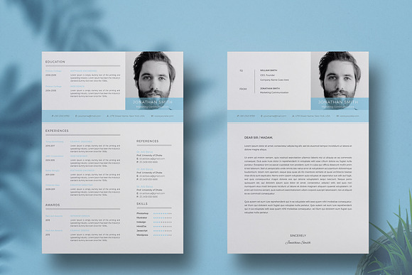 Clean Resume/Cv With MS Word Format in Resume Templates - product preview 2