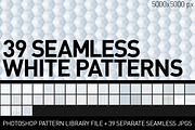 Clean Seamless White Patterns