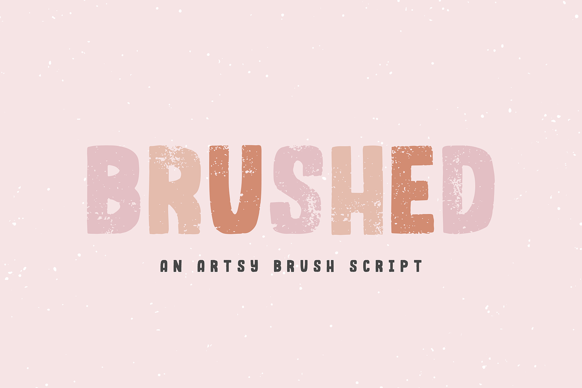 Brushed Font in Script Fonts - product preview 8