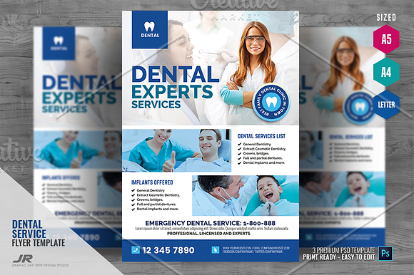 Cosmetic Dentistry Promotional Flyer in Flyer Templates - product preview 3