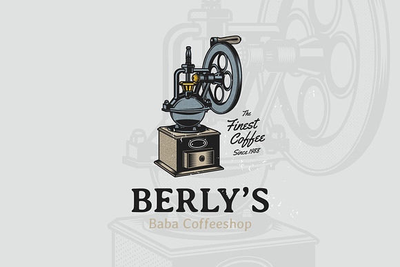 Vintage Coffee Branding in Logo Templates - product preview 1