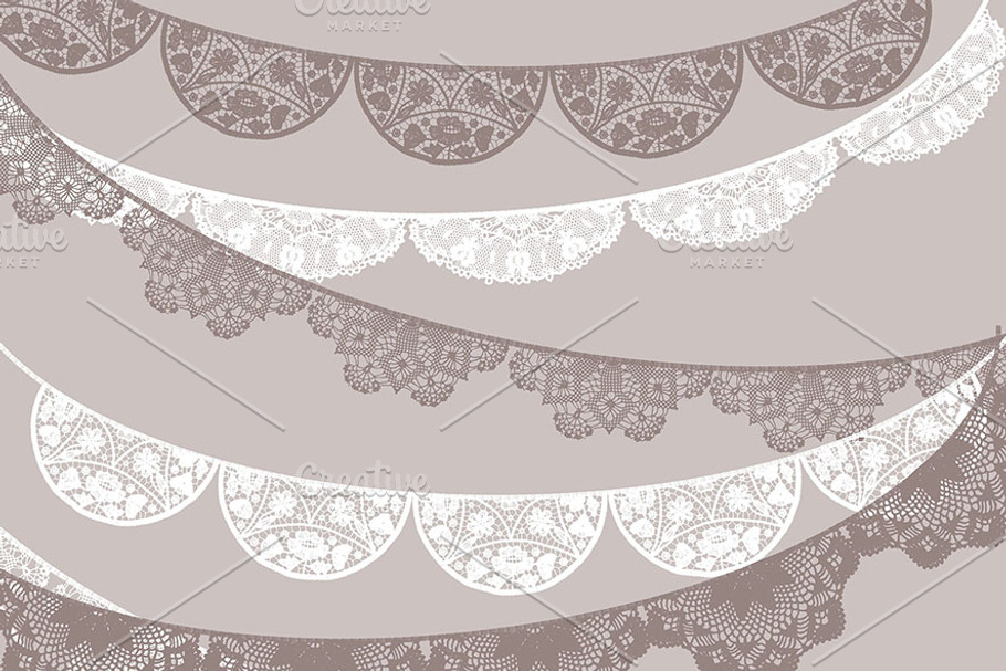 Lace banner