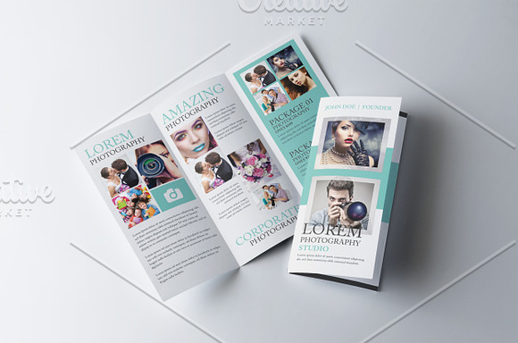 Photography Tri-fold Brochure in Brochure Templates - product preview 3