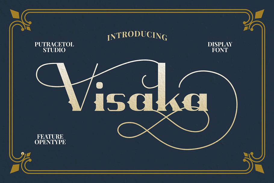 Visaka in Display Fonts - product preview 8