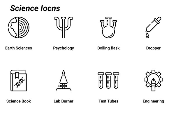 Science in Science Icons - product preview 2