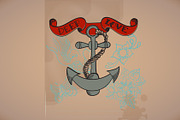 Background  with anchor