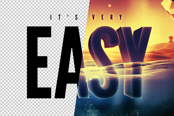 Underwater Text Logo Effect in Scene Creator Mockups - product preview 4