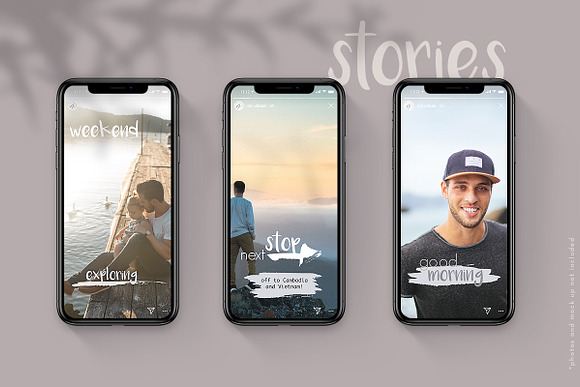Instagram story sticker - 35 brushes in Instagram Templates - product preview 3