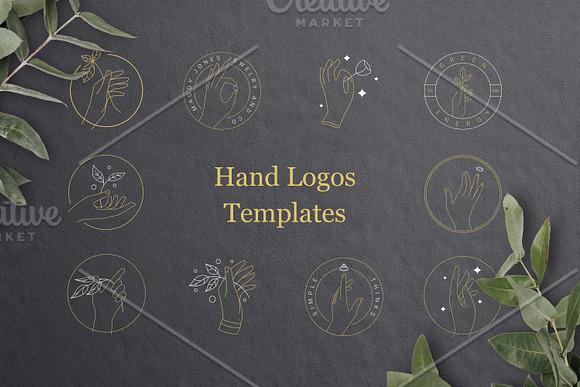 10 Hand's Logo Templates in Logo Templates - product preview 5