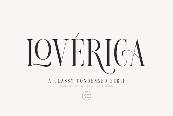 Loverica - Modern Condensed Serif in Serif Fonts - product preview 7