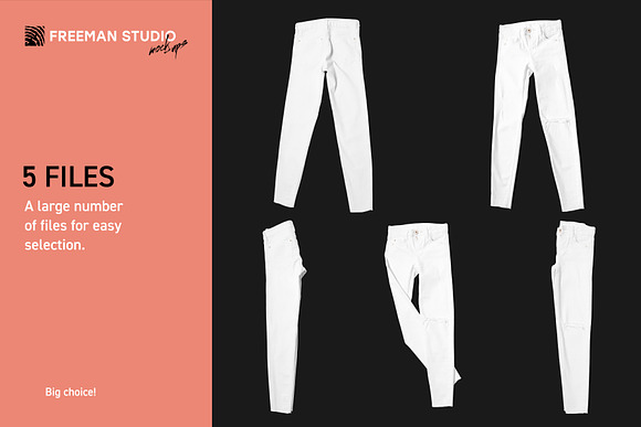 Jeans Mock-Up Set in Mockup Templates - product preview 1