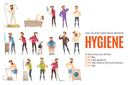 Hygiene Cartoon Set