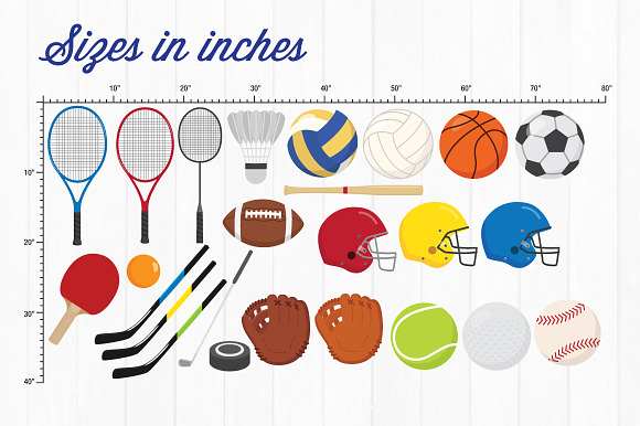Sports Gear Clip Art in Illustrations - product preview 1