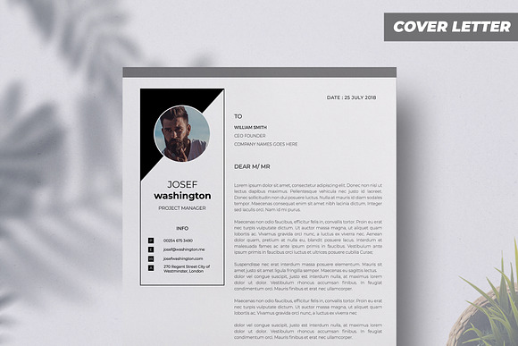 CV modern / minimaliste in Resume Templates - product preview 2