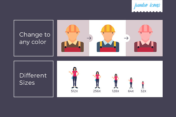 Flat Vector Icons People Set V2 in Icons - product preview 2