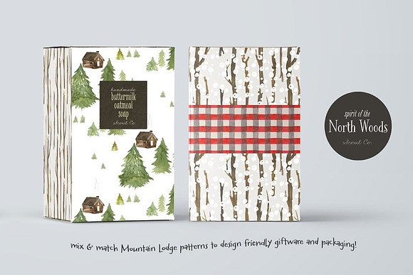 Woodland Mountain Lodge Bundle in Illustrations - product preview 8