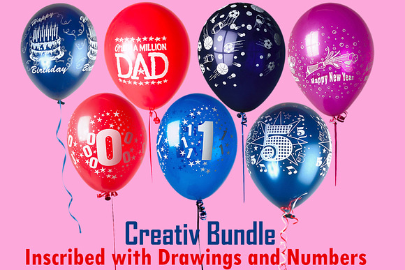 Balloons Overlays, balloon clipart in Objects - product preview 2