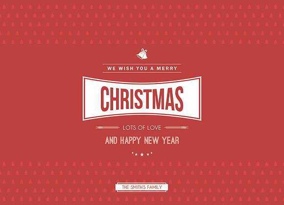 Merry Christmas Postcard Templete in Postcard Templates - product preview 1