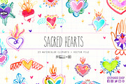 Sacred Hearts VECTORS & PNG