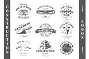 9 Construction Logos Templates Vol.1