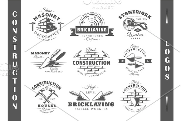 18 Construction Logos Templates in Logo Templates - product preview 2
