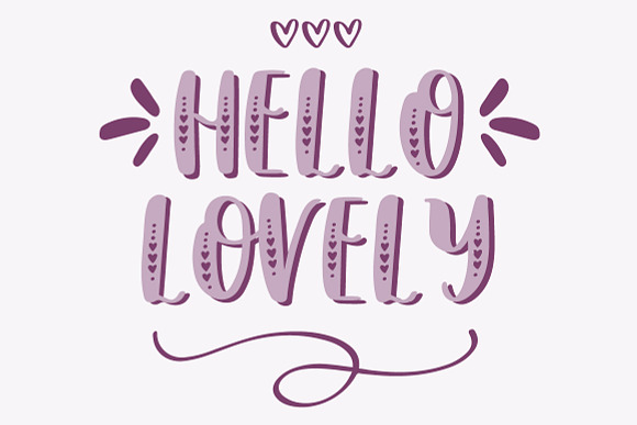Lovebug Hearts Font Trio in Display Fonts - product preview 5
