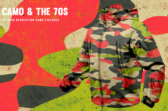 Camo and the 70s in Textures - product preview 2