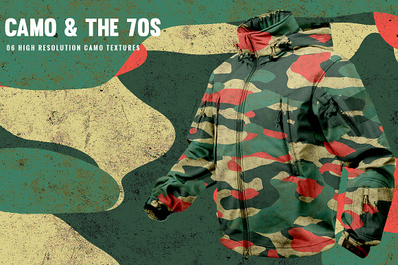 Camo and the 70s in Textures - product preview 4