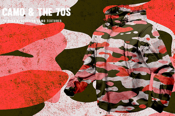 Camo and the 70s in Textures - product preview 6