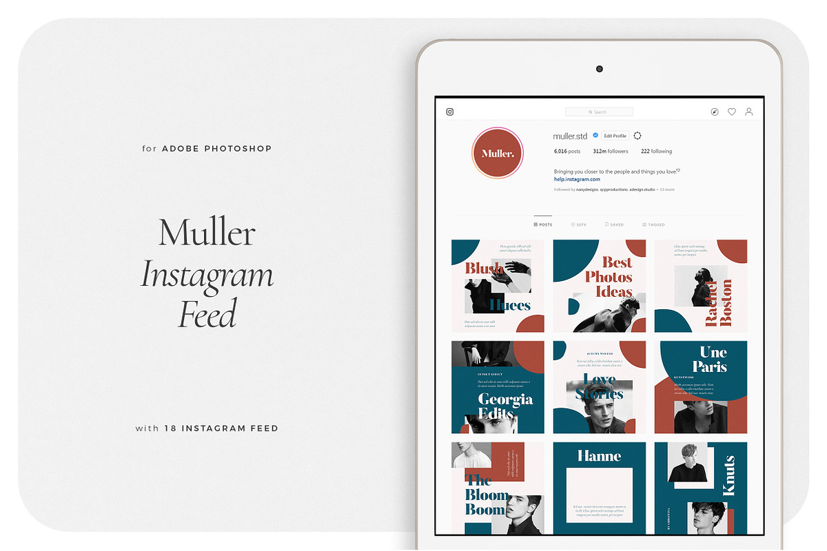 MULLER Instagram Feed in Instagram Templates - product preview 8