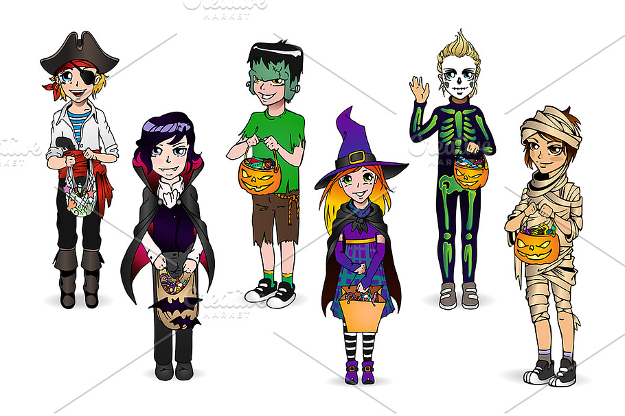 Halloween costumes in Illustrations - product preview 8