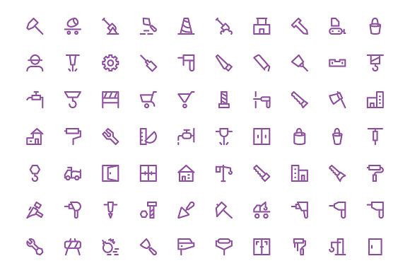 300 Construction Icons Set in Graphics - product preview 1