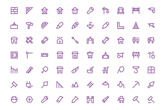 300 Construction Icons Set in Graphics - product preview 3