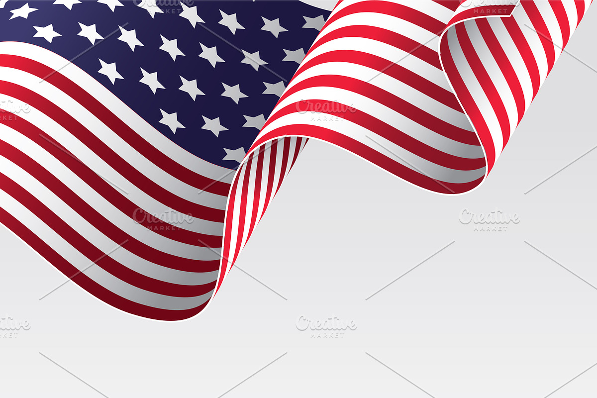American flag in Illustrations - product preview 8