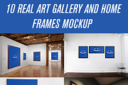 10 Realist Art Gallery Frame Mockup