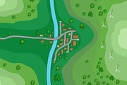 Map of a top view