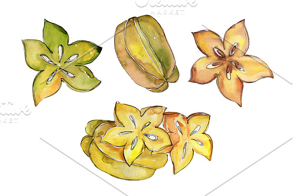 Fruit buffet buffet watercolor png in Illustrations - product preview 6