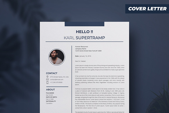 MS Word Resume in Resume Templates - product preview 1