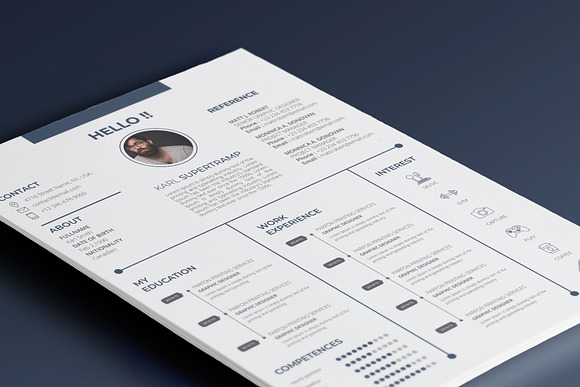 MS Word Resume in Resume Templates - product preview 3