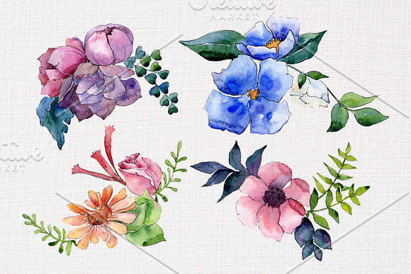 Bouquet of flowers Intrigue in Illustrations - product preview 1