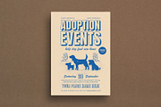 Retro Dog Adoption Event Flyer